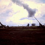 "Field Location - ABtry 6/27th Arty 175mm guns - March 1968"